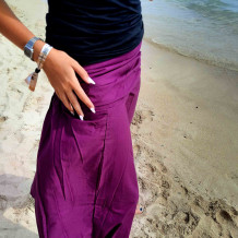 pantaloni stile indiano donna fuchsia